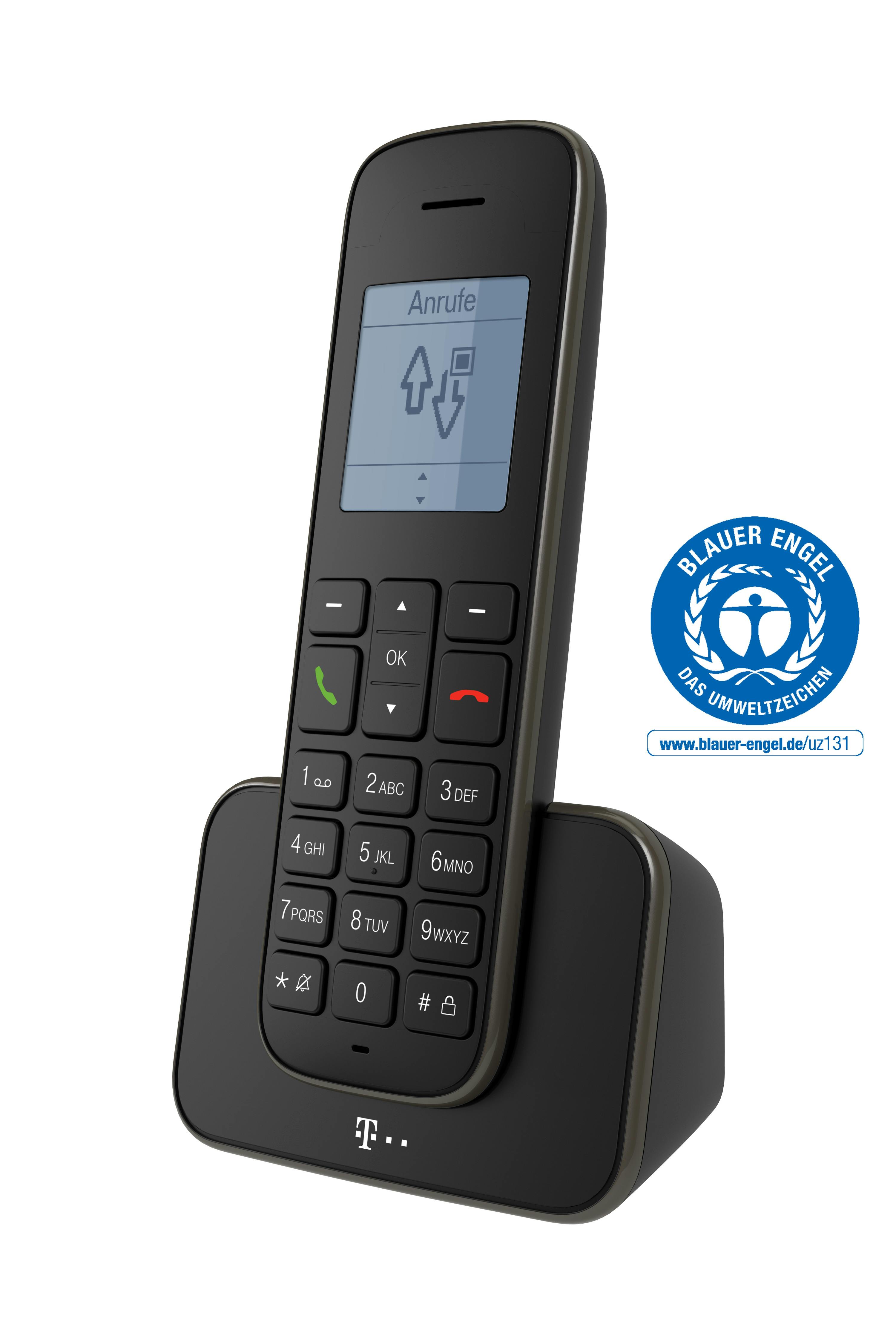Telekom Sinus 207 Schnurlostelefon | schwarz DECT analog Marktplatz METRO