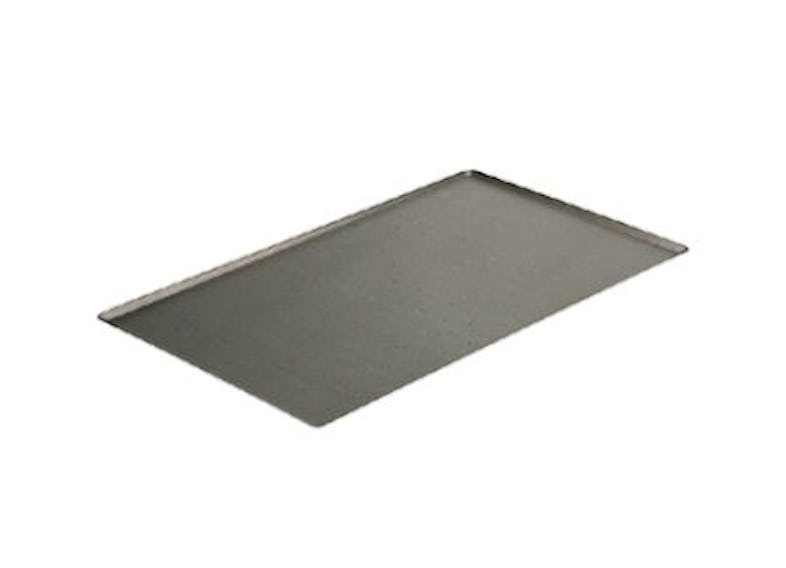 Plaque à pâtisserie en inox - bord pincé - 53 x 32,5 cm - Mallard