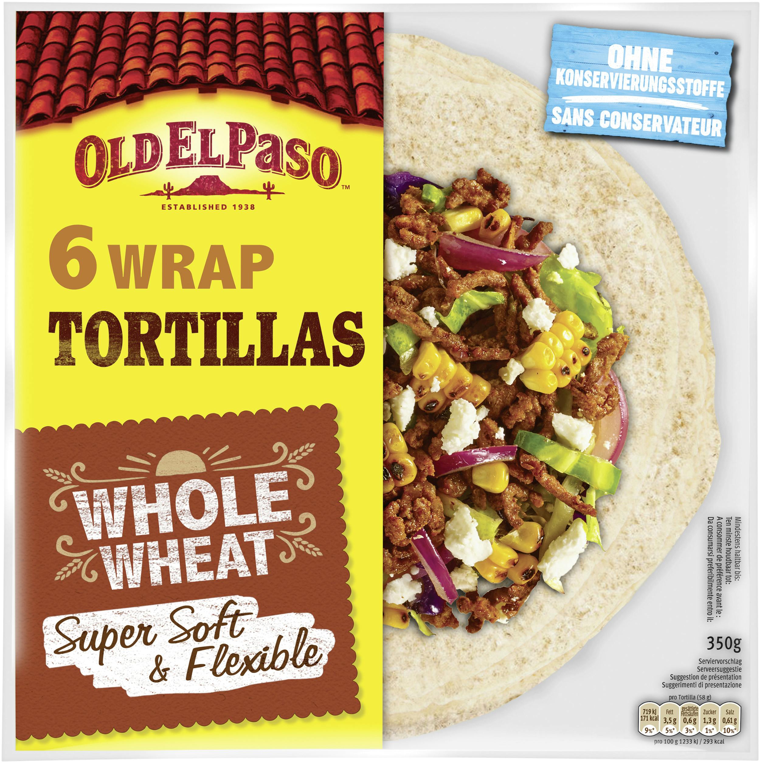 OLD EL PASO Wrap Tortillas, Vollkorn (350 g) METRO Marktplatz