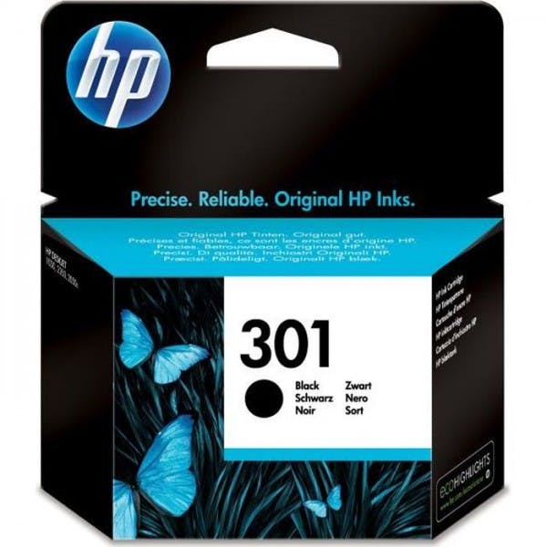 HP 301 Pack de 2 Cartouches d'Encre Noire/Trois Couleurs Authentiques pour  HP Envy 4505 et HP deskjet 1050/1512/2548/3057A