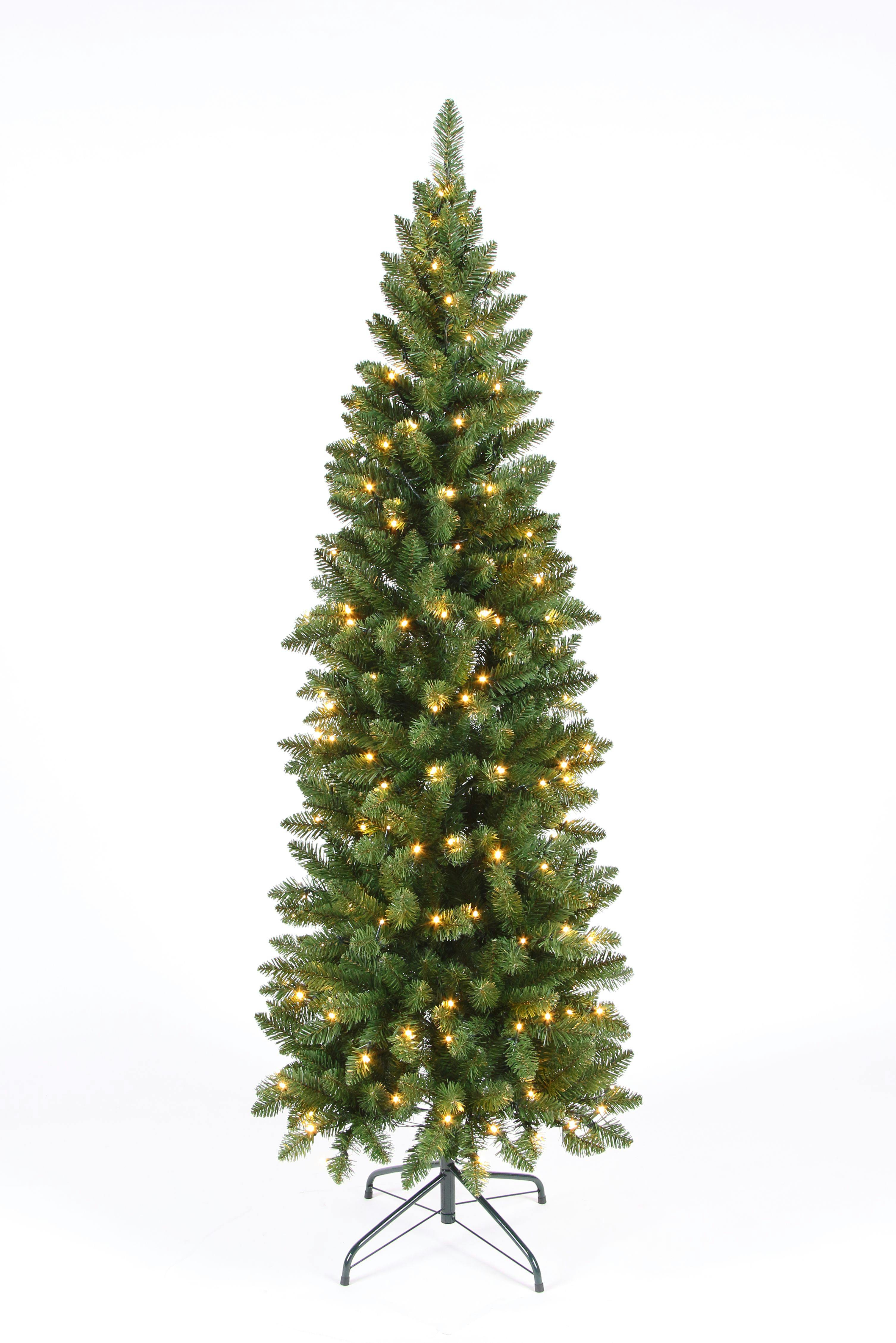 Tarrington House LED kerstboom, verlicht, metaal / PVC, Ø 65 x 180 cm