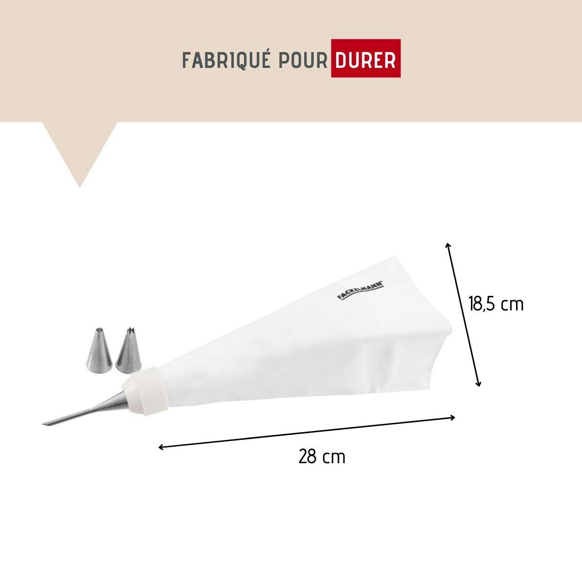 Poche à Décorer En Silicone Avec 6 Douilles Et Adaptateur – ︱Ingrédients & Matériel De Cuisine Et Pâtisserie