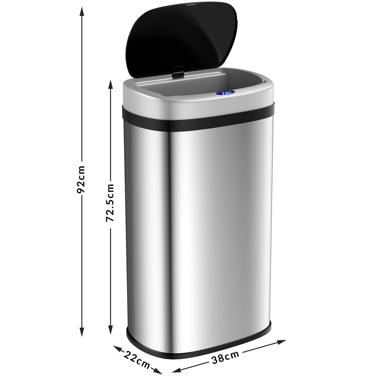 Monzana® Sensor Mülleimer Küche 58 L Automatik mit Bewegungssensor