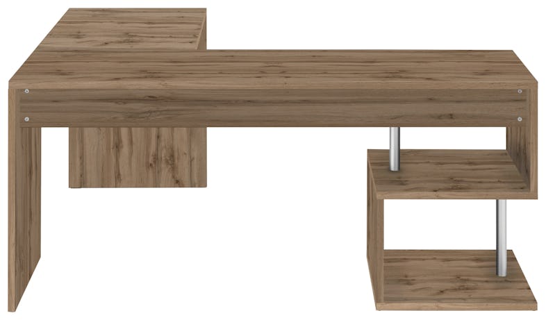 Web Furniture ESSE Scrivania Angolare Melaminico 180/160cm Rovere