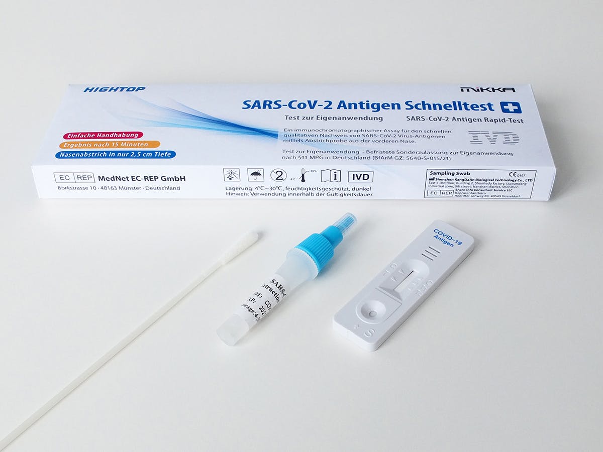 5x SARSCoV2 Antigen Schnelltest, Selbsttest (Corona Laientest) METRO