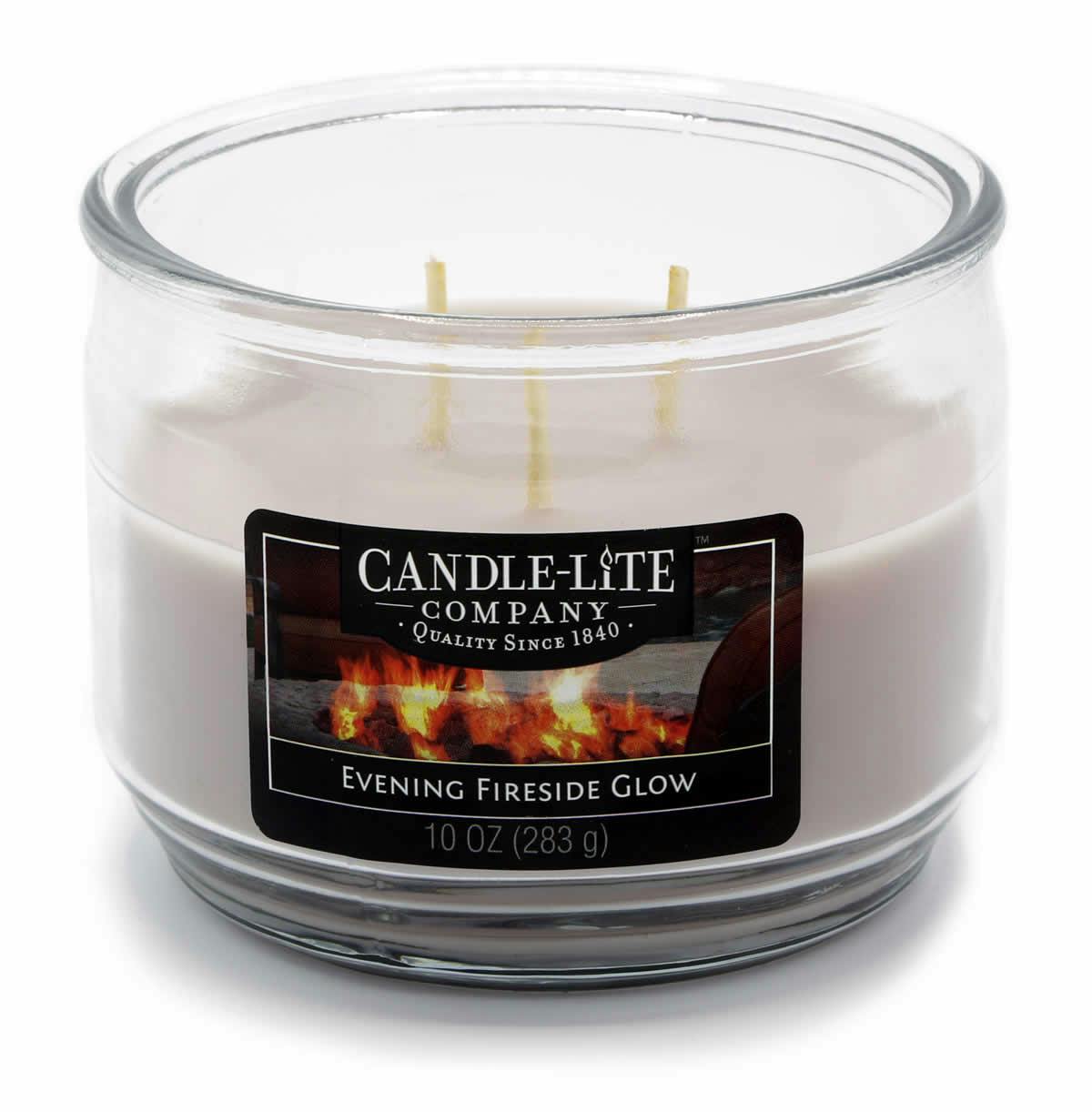 CandleLite Duftkerze im Glas Evening Fireside Glow Grau 283g