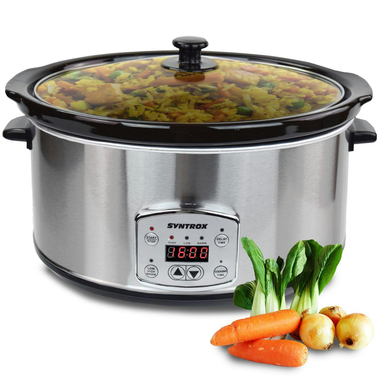 Digitaler Slow Cooker mit Timer 6,5 Liter METRO