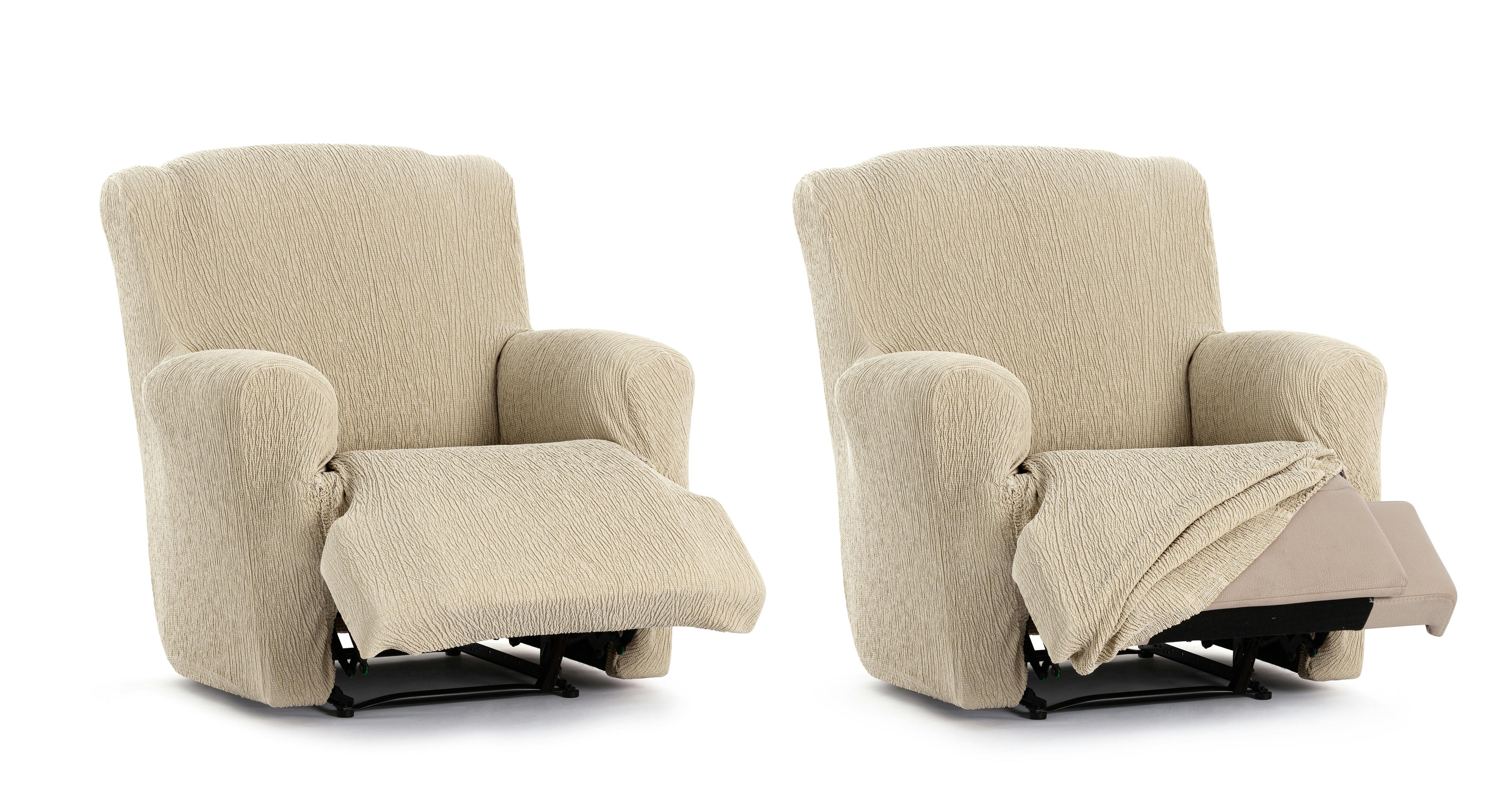 funda elastica para sofa 1,2,3,4 plazas relax pies juntos CLIC CLAC orejero