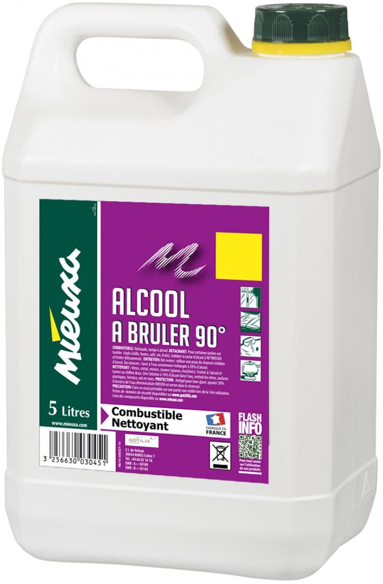ALCOOL A BRULER 90° 5 L