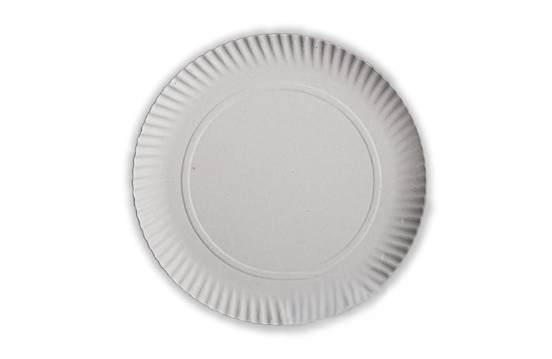 Plato para Pizza de Cartón blanco Ø33cm (200 Uds)