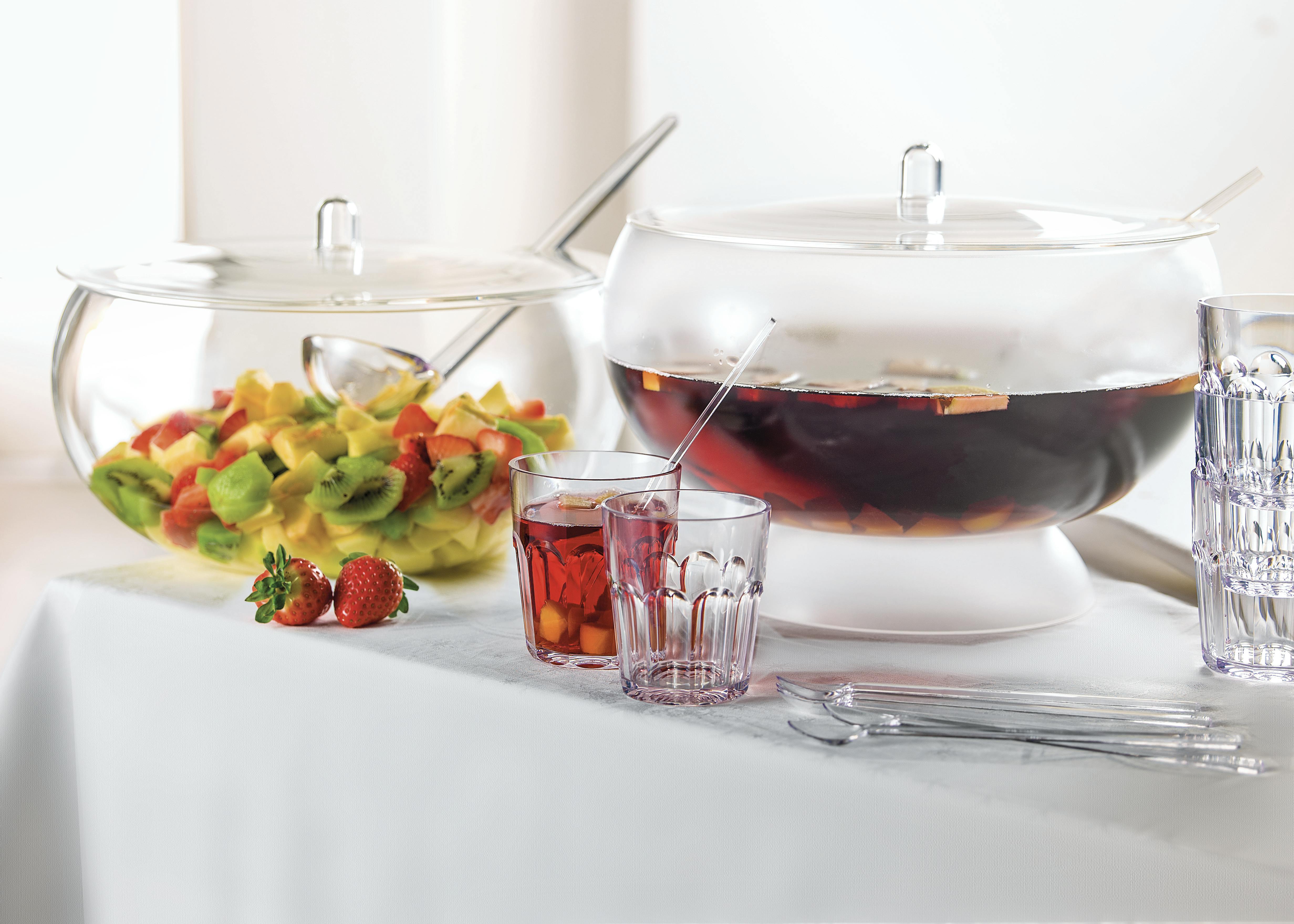 Guzzini Punch bowl + coperchio e mestolo contenuto 10 lt. art. 13230000