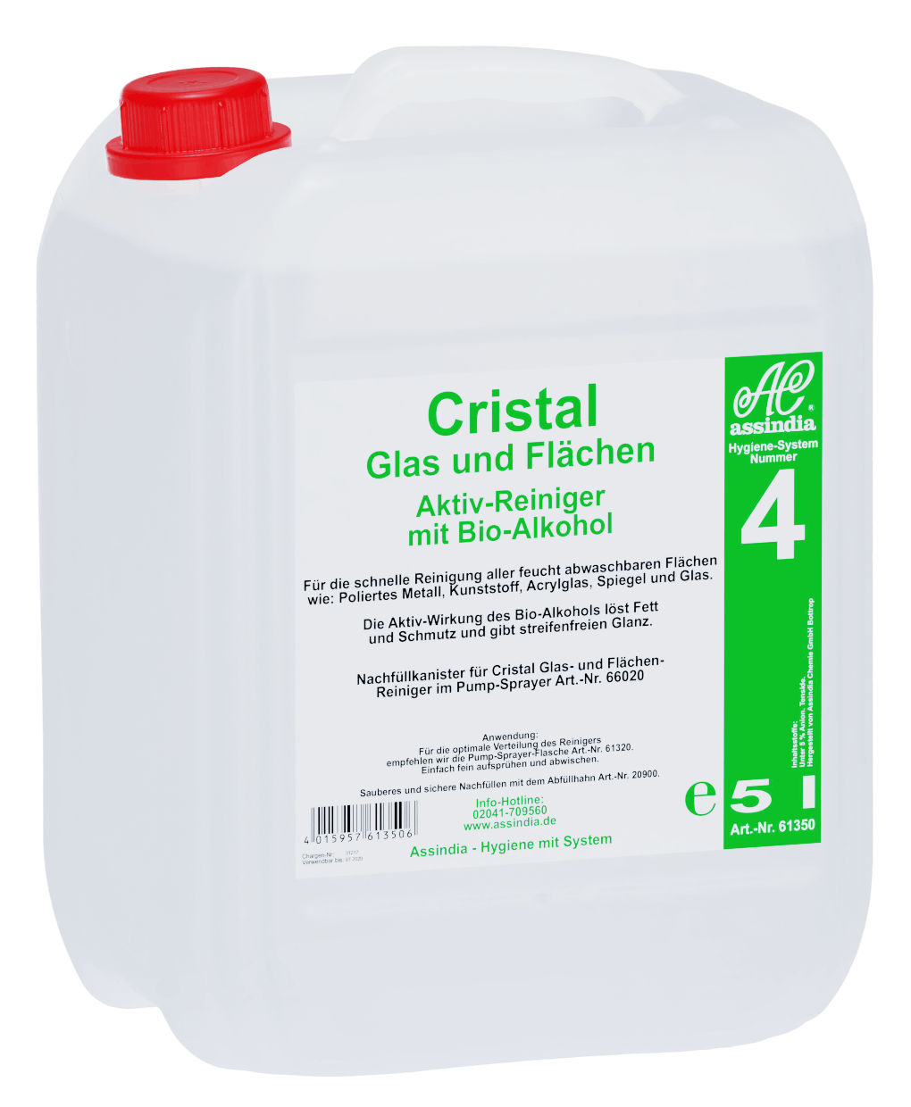 Cristal Glas und Flächen Reiniger 5l