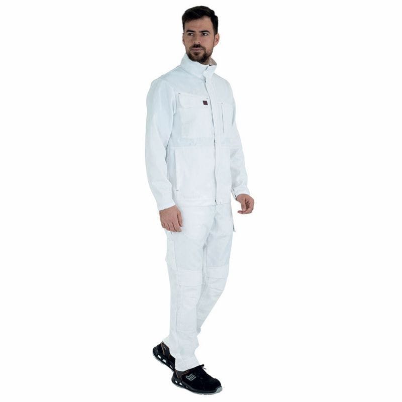 Lafont - Pantalon de travail coton majoritaire BASALTE Blanc