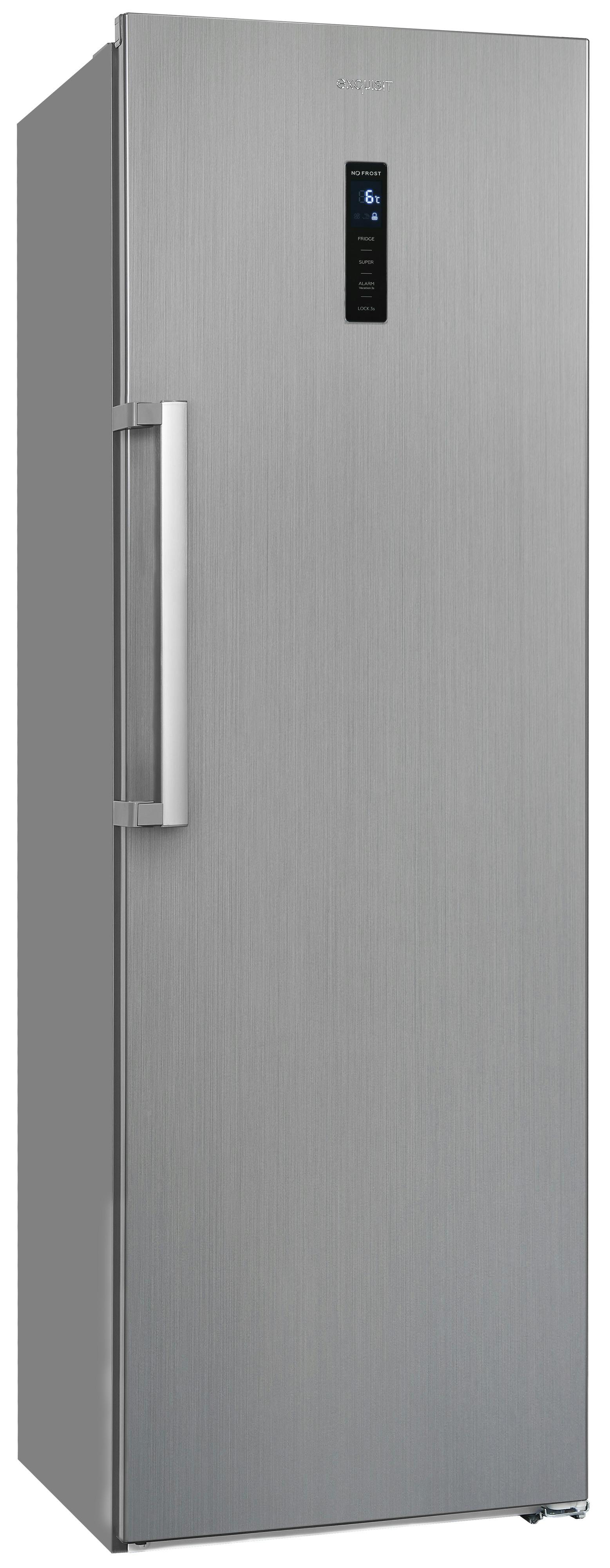 Exquisit Vollraumkühlschrank KS360-V-HE-040E inoxlook Nutzinhalt | l Marktplatz 359 Edelstahloptik | METRO 