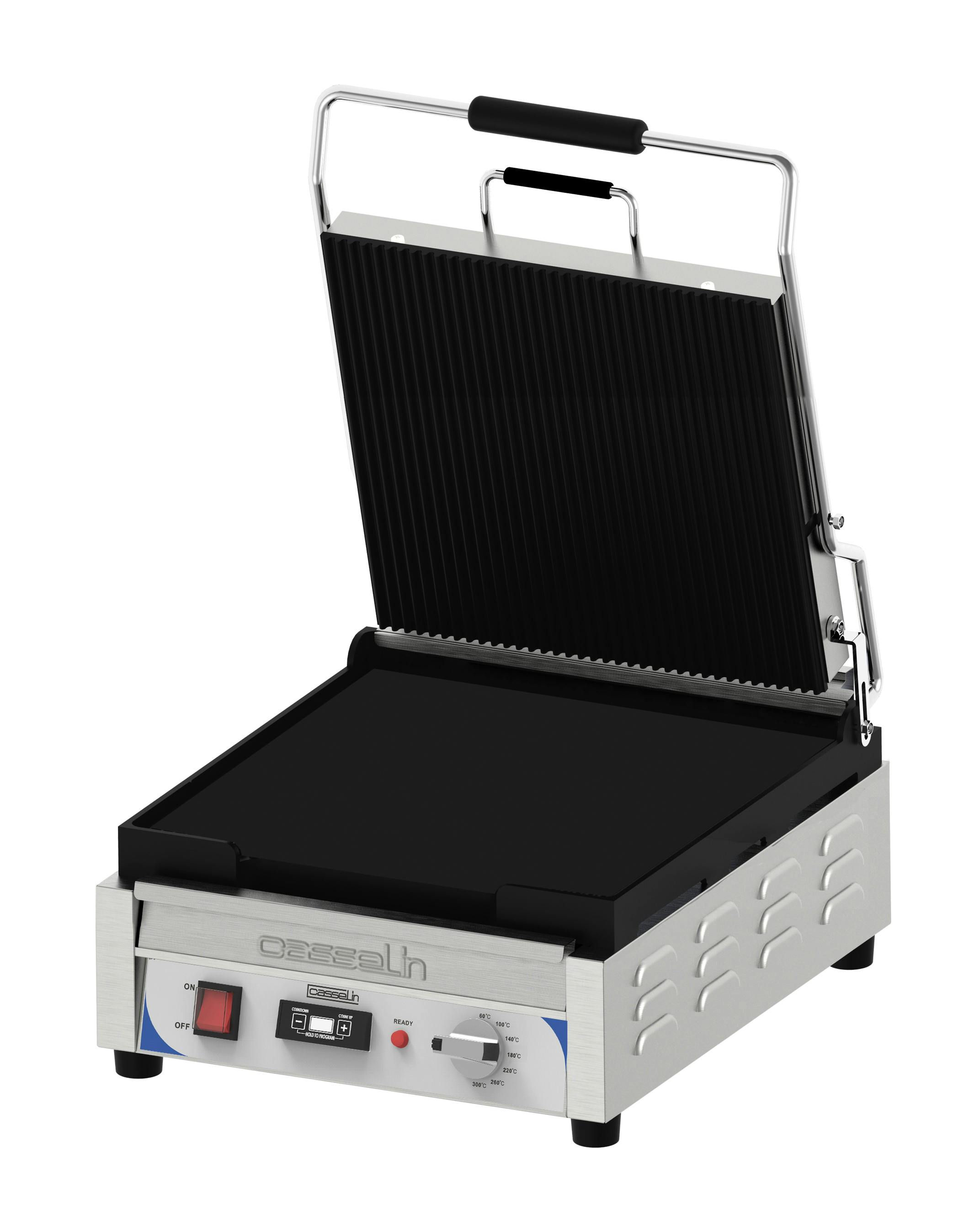 Grill Panini Grand Premium Lisse - Lisse avec minuteur Casselin