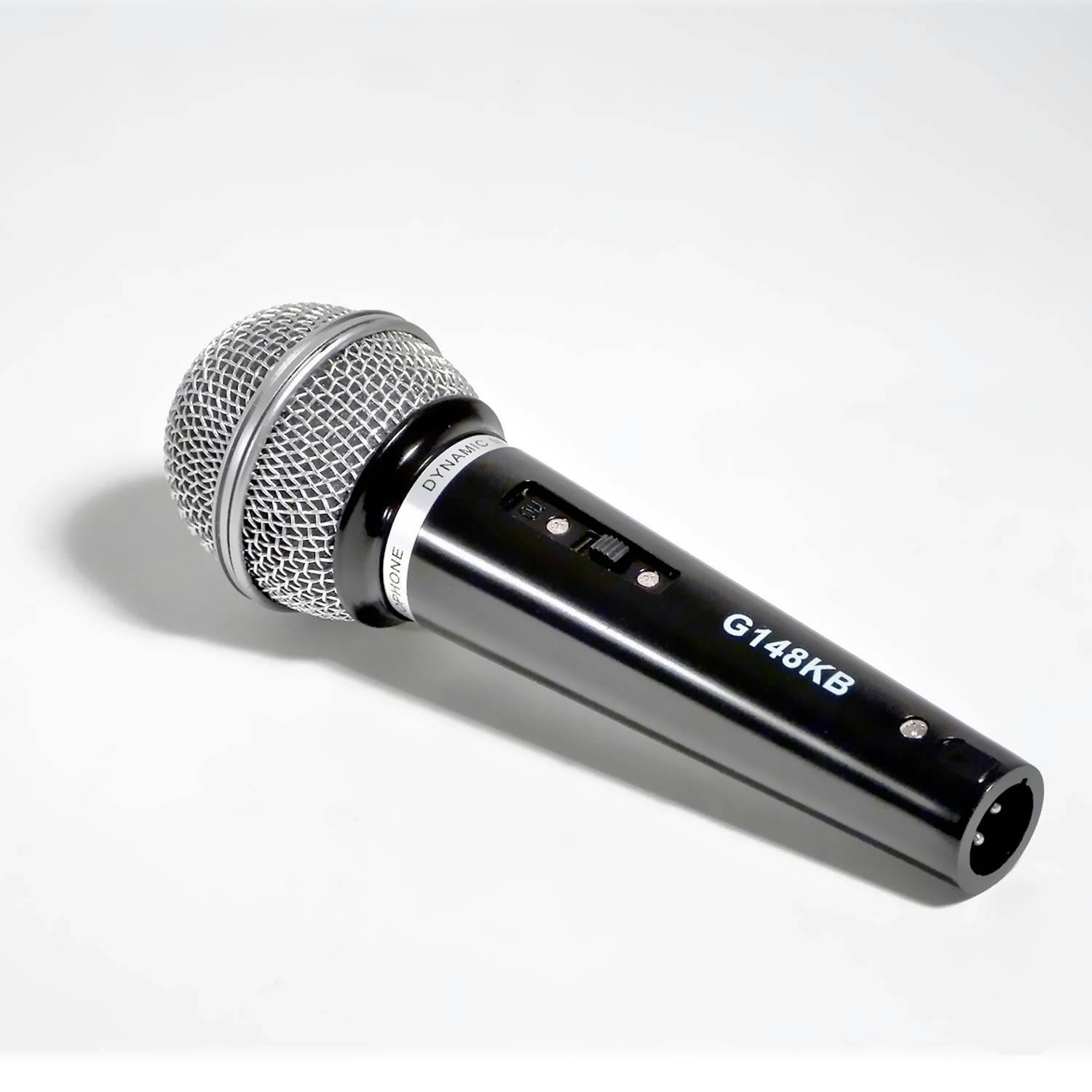 Microphone filaire dynamique - blanc - Effet lumineux Disco - MR  ENTERTAINER G158GB