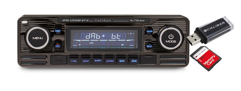 Caliber Autoradio Bluetooth - Auto Radio Bluetooth USB - DAB+ / FM - 1 DIN Radio  Auto - Retro Design - Mit Freisprechfunktion und LCD-Anzeige - Chrom :  : Elektronik & Foto