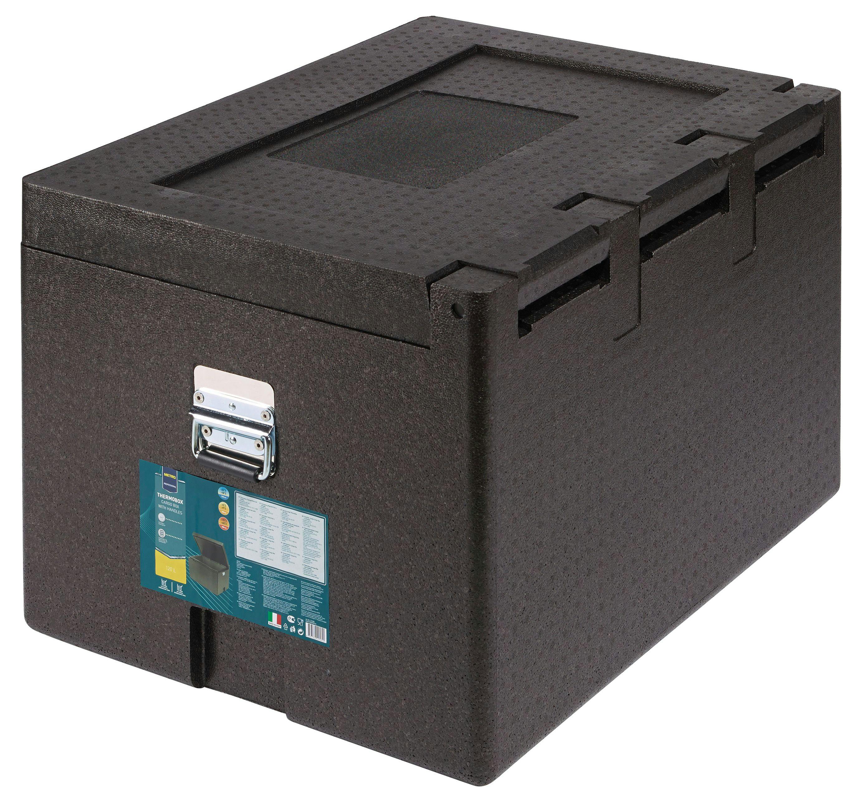 METRO Professional Thermobox Cargo Box, EPP, 120 L, mit Griffen, Toplader