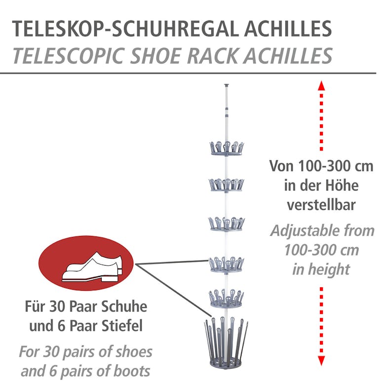 WENKO Teleskop-Schuhregal Achilles | METRO Marktplatz | Schuhregale
