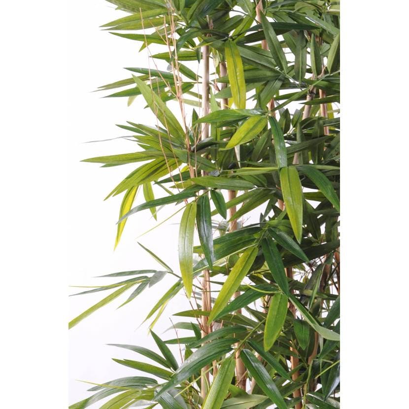 Faux bambou en pot extérieur anti-uv 7 troncs h195cm vert - RETIF
