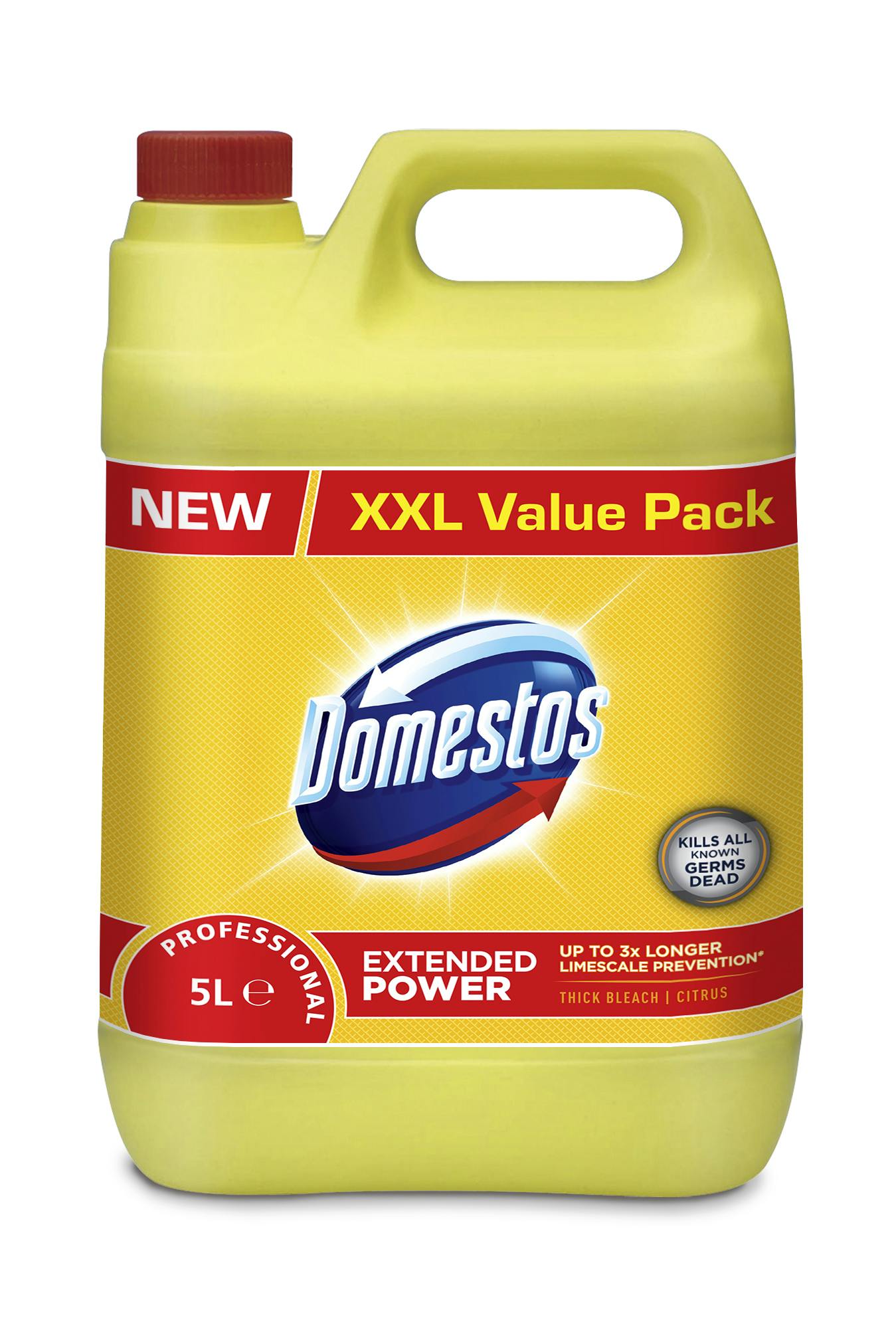 Domestos Professional Citrus Hygienereiniger mit AktivChlor für Reinigung, Desinfektion und