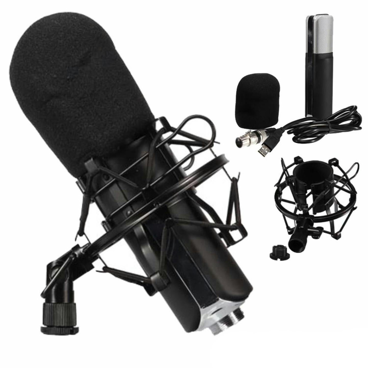 Kit avec microphone à condensateur pour Gamer, Vlogger ou auteur