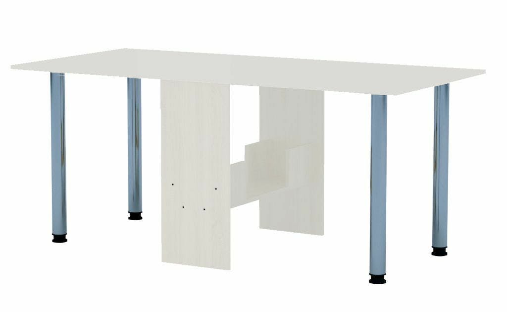 Esstisch ausklappbar Klapptisch Esszimmer-Küchen Tisch klappbar weiß