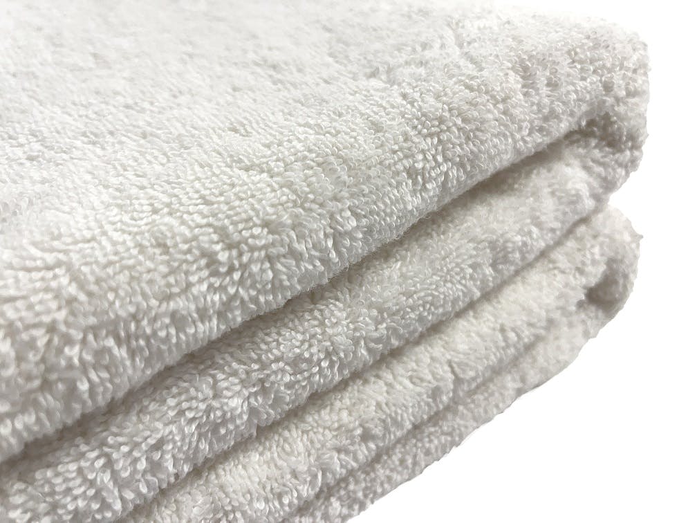 Aware Juego de 6 toallas de baño 100 % algodón orgánico acanaladas,  color azul marino