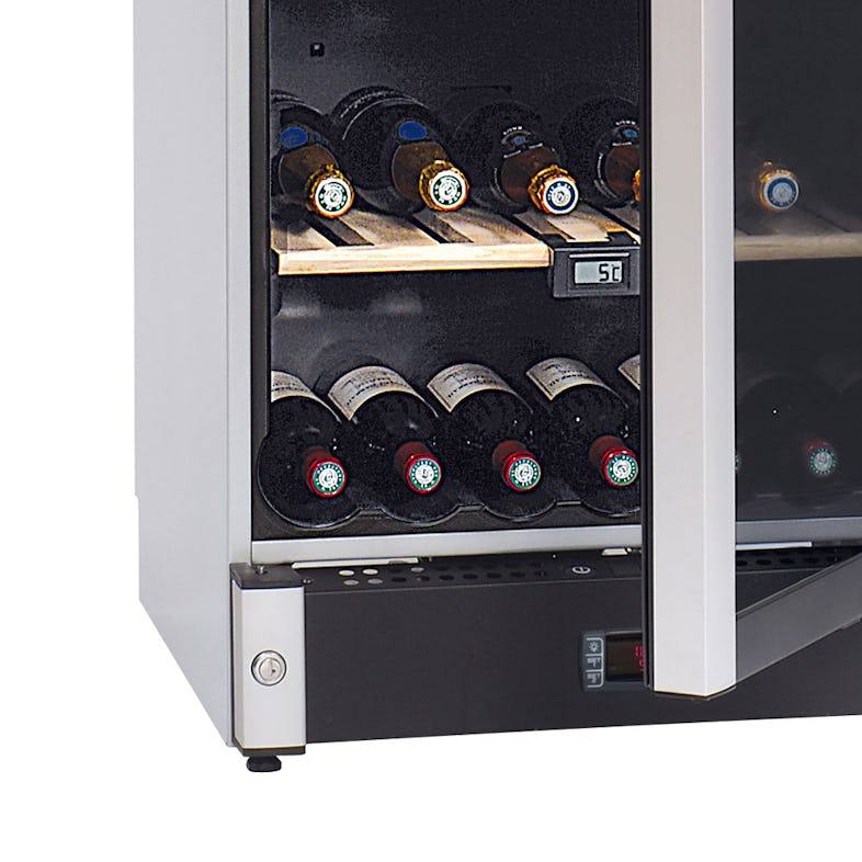 Vinoteca MT150DZ para 152 botellas con 2 zonas de temperatura