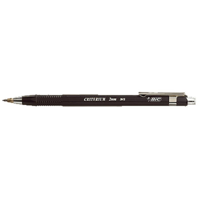 Crayon criterium de 07 mm avec recharge BIC : le crayon avec la