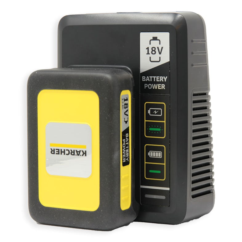 Kärcher Starter Kit Battery Power | 18 Ah | 18/25 Marktplatz Schnellladegerät V | Akku METRO 2,5