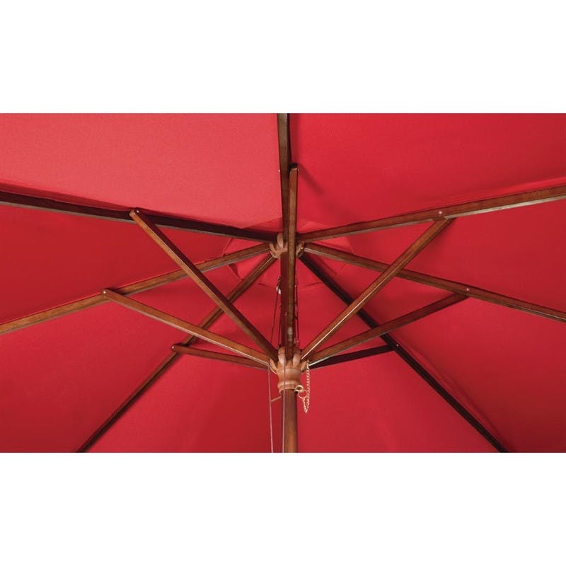 ontsmettingsmiddel Relativiteitstheorie Stressvol Bolero vierkante rode parasol 2,5 meter | MAKRO Webshop