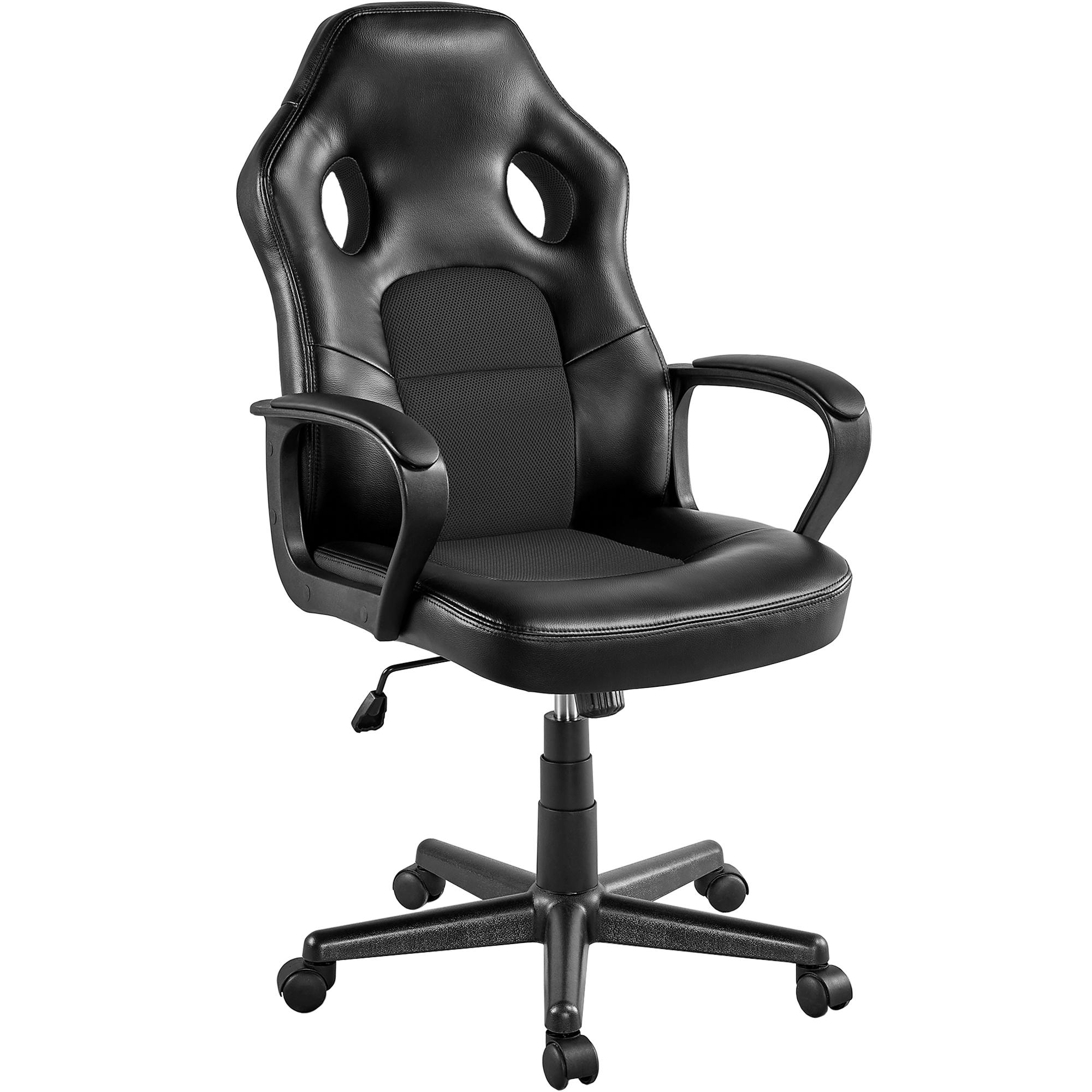 Höhenverstellbarer ergonomischer Gaming-Stuhl aus Kunstleder mit