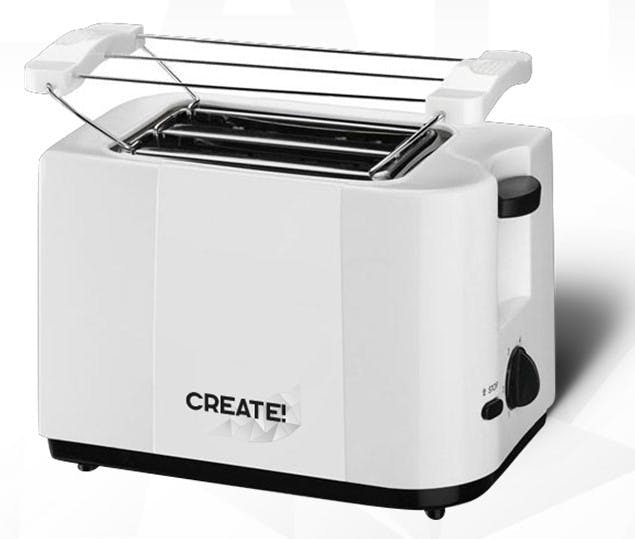 Kalorik 2Scheiben Toaster Design Toaster Brotröster Create Weiß Neu