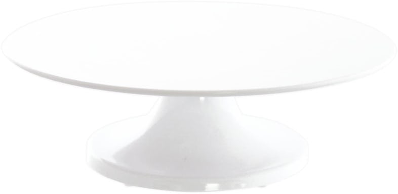 Schneider - Tortenplatte Melamin, drehbar mm, 100 Marktplatz mit 320 Fuß METRO | weiß, Ø Höhe mm
