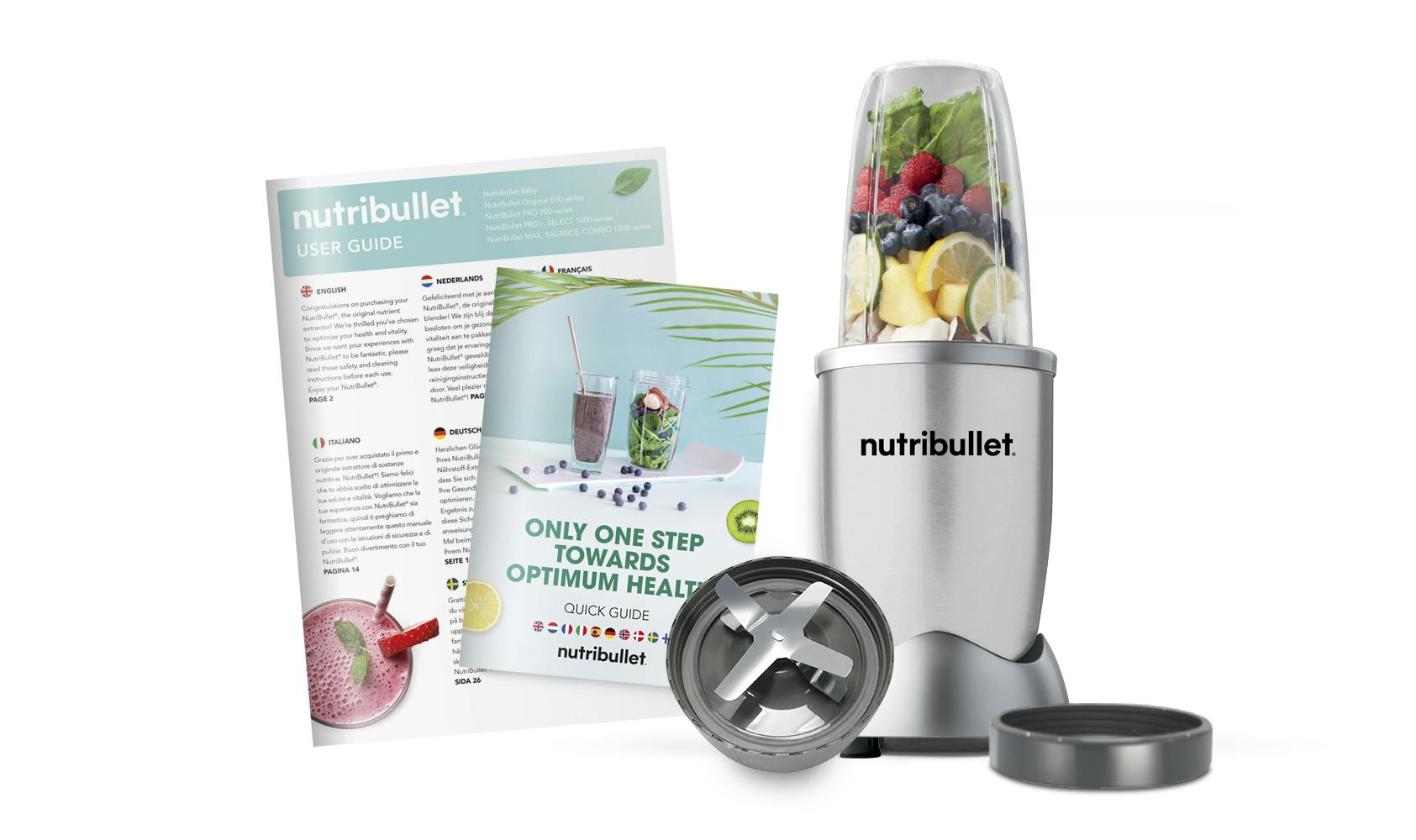 NutriBullet Special 600W blender 6 delig zilver MAKRO Webshop