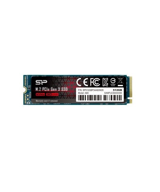 Silicon Power P34A80 SSD 512 GB 3400 MB/s PCIe x4 3400