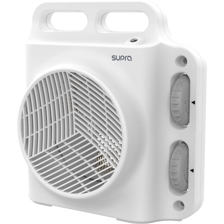 3x Radiateur Soufflant 2000w Ip21 Blanc Thermostat Mécanique Usage Non  Intensif Supra