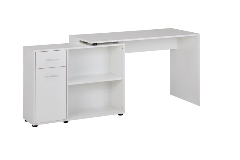 WOHNLING Schreibtisch Regal Eckschreibtisch Weiß Bürotisch 120 cm Home  Office | METRO Marktplatz