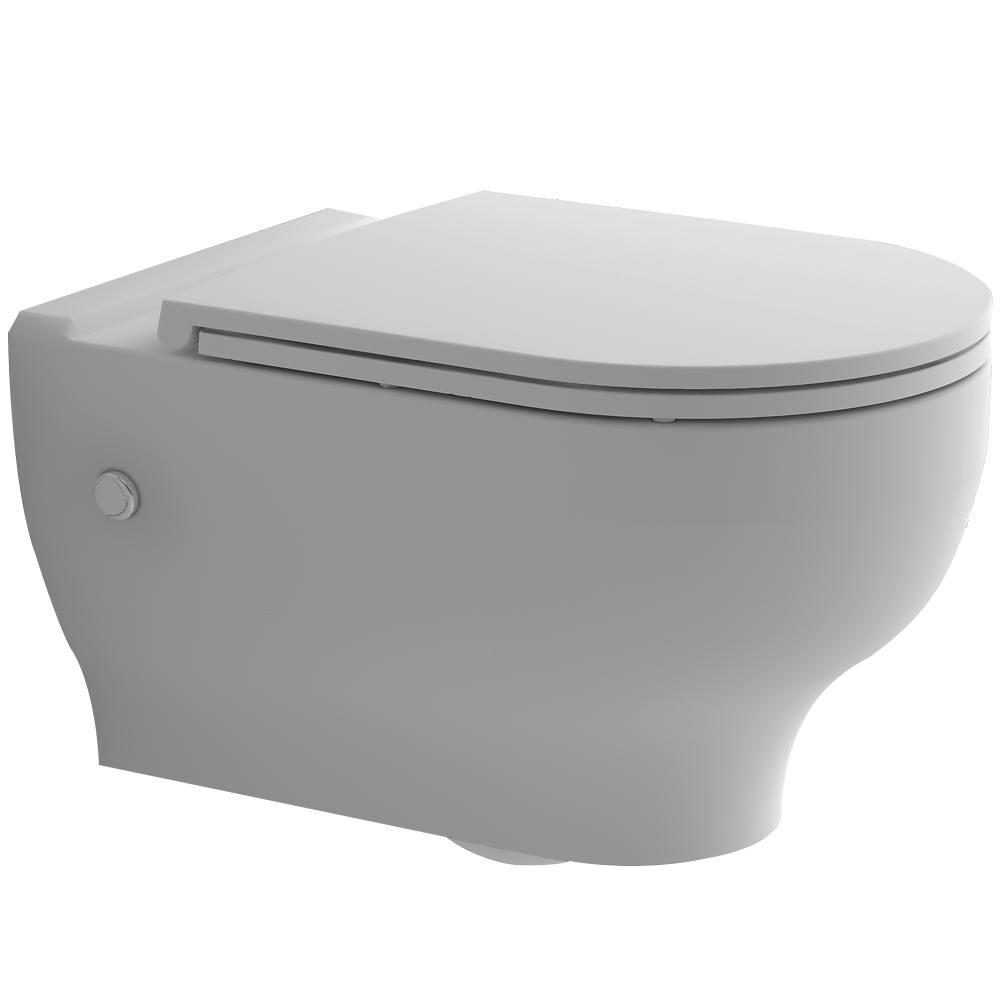 Alpenberger Spülrandlos-Dusch WC mit Kalt-Warm Einhebelarmatur inkl WC-Sitz