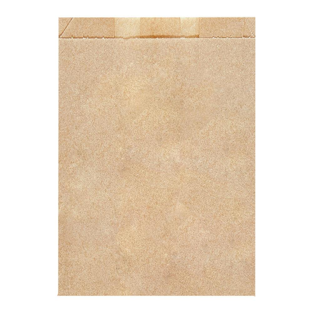 500 Unités Sachets Croissants 32 G/M2 19+8X26 Cm Naturel Kraft