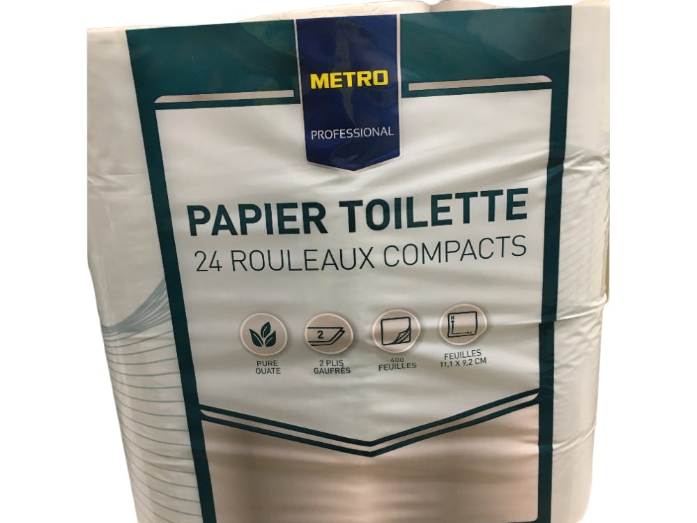 METRO PROFESSIONAL Papier toilette 2 plis 24 rouleaux