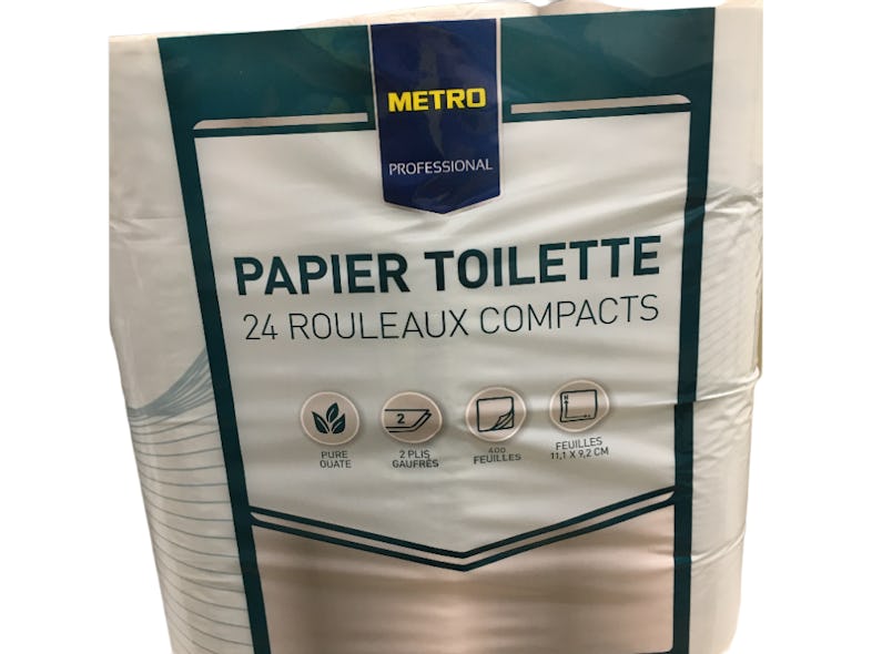 METRO PROFESSIONAL Rouleau de papier toilette compact 400 feuilles