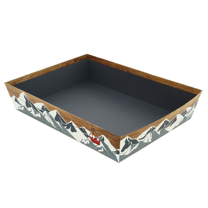 chalet corbeille carton rectangle 36x27x7 cm - carton de 30 | METRO