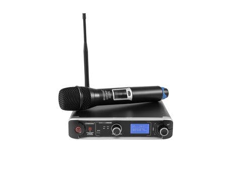 OMNITRONIC UHF-302 2-Kanal-Funkmikrofonsystem 823-832/863-865MHz 