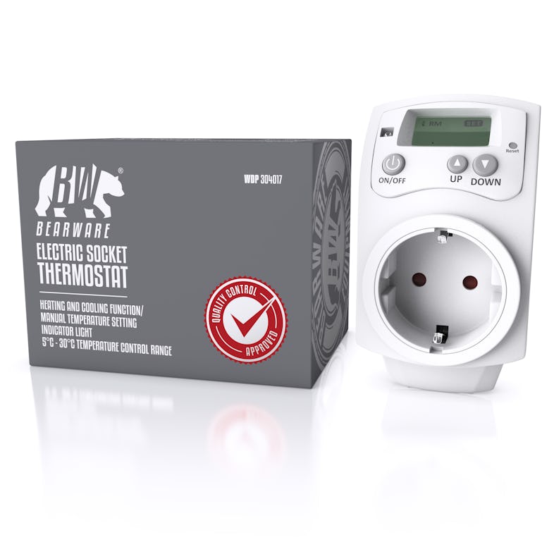 Steckdosen Thermostat 5-30 C für Infrarot Heizung Klimageräte