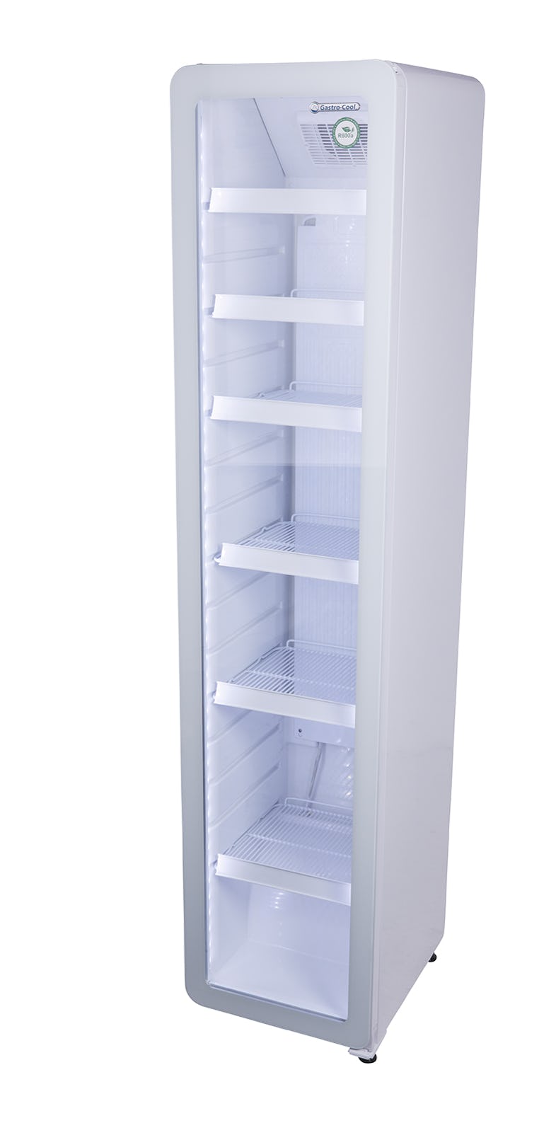 Gastro-Cool - Flaschenkühlschrank - schmal - abgerundet - weiss - LED -  GCGD175
