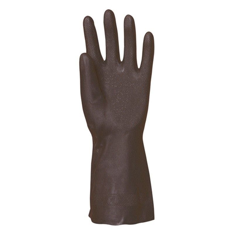 Coverguard - Gants de protection chimique orange en latex crêpé EUROCHEM  L3820 (Pack de 12)