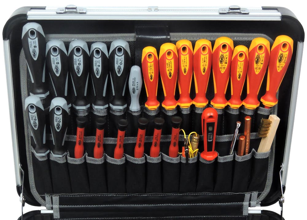 195-tlg. | PROFESSIONAL Marktplatz Werkzeug Werkzeugkoffer FAMEX Alu mit Set, Profi 418-18 METRO - High-End