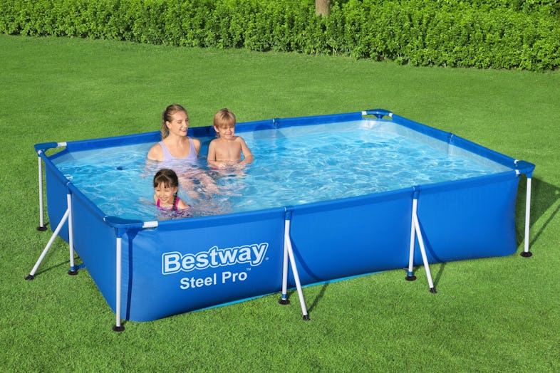 Bestway Deluxe Splash Rahmenpool, 300 3300 x Marktplatz METRO mit L, | 201 x Filterpumpe, 66 cm, blau